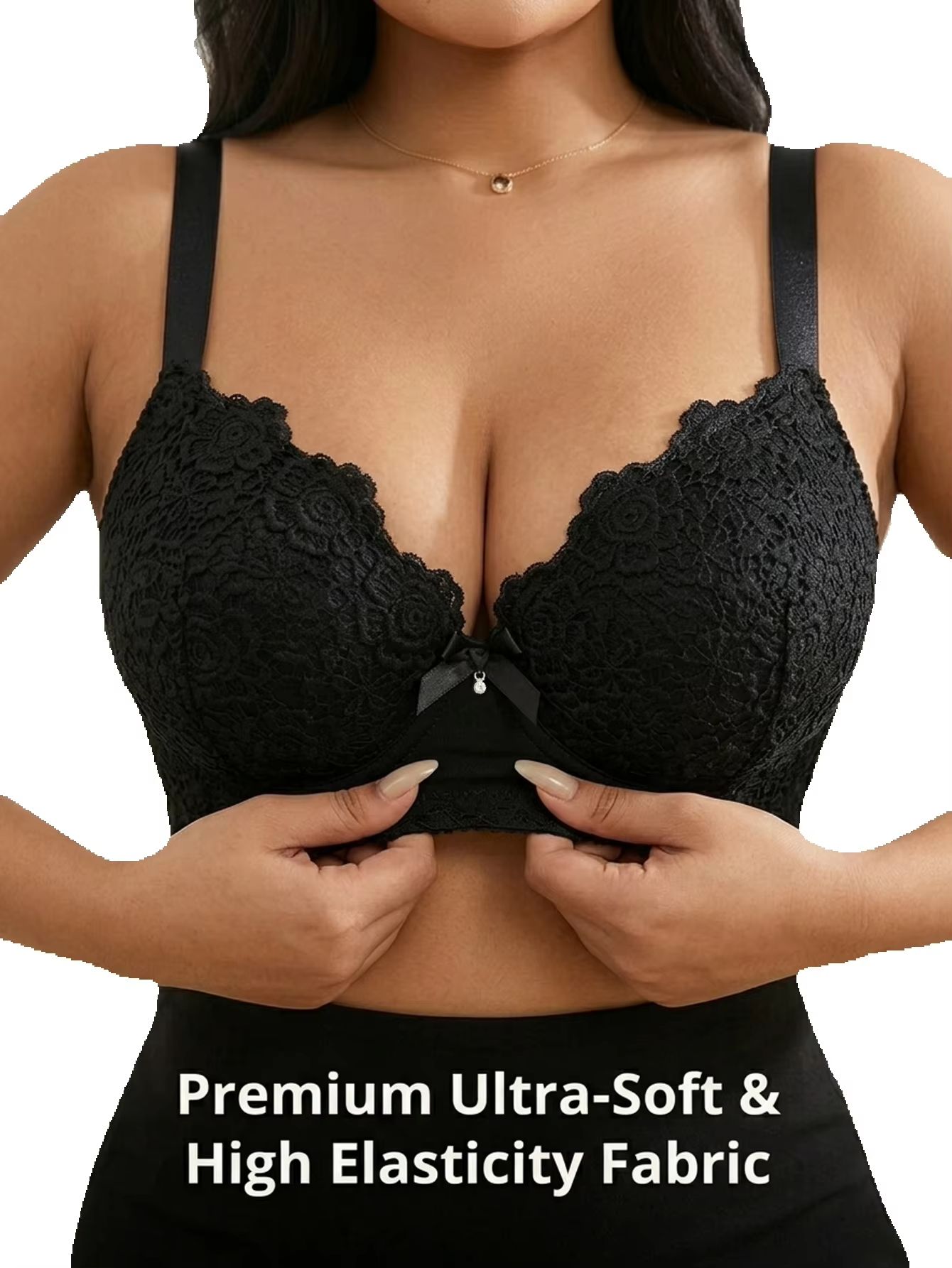 여성 플러스 사이즈 플로럴 푸쉬업 브라 언더와이어 사이 - Minimizer Bra Women 리뷰 및 가격