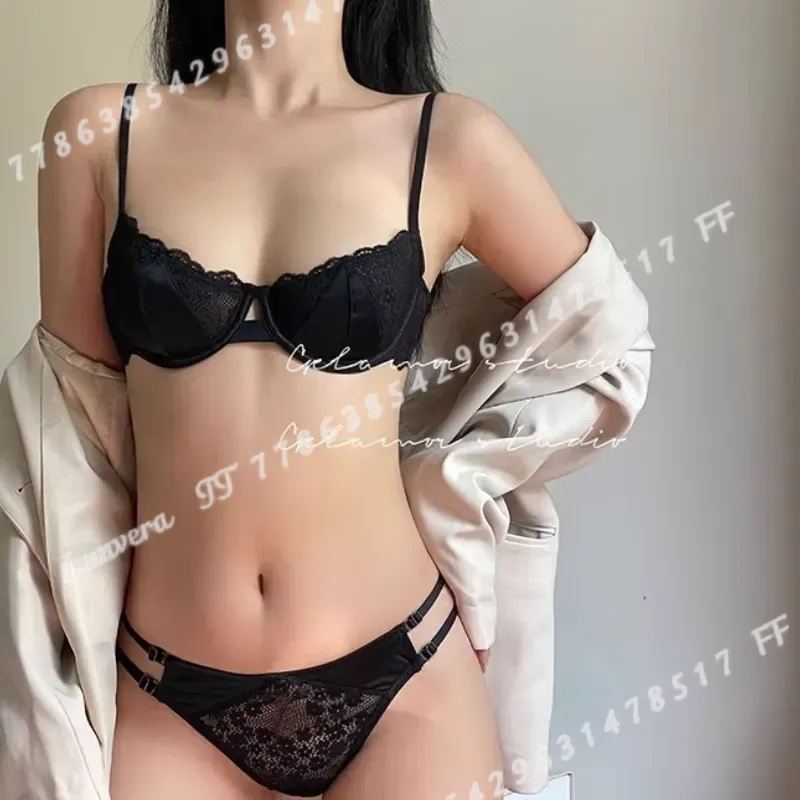 여성 섹시 하프컵 브라 세트 울트라 씬 레이스 푸쉬업  - Minimizer Bra Women 리뷰 및 가격