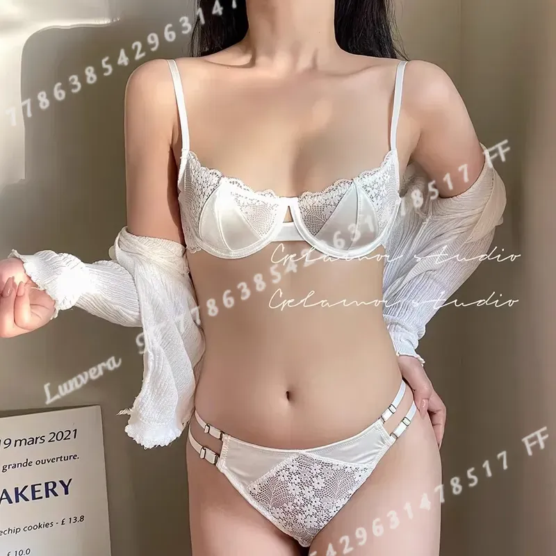 여성 섹시 하프컵 브라 세트 울트라 씬 레이스 푸쉬업  - Minimizer Bra Women 리뷰 및 가격